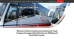 Desktop Screenshot of falconcoachhire.com